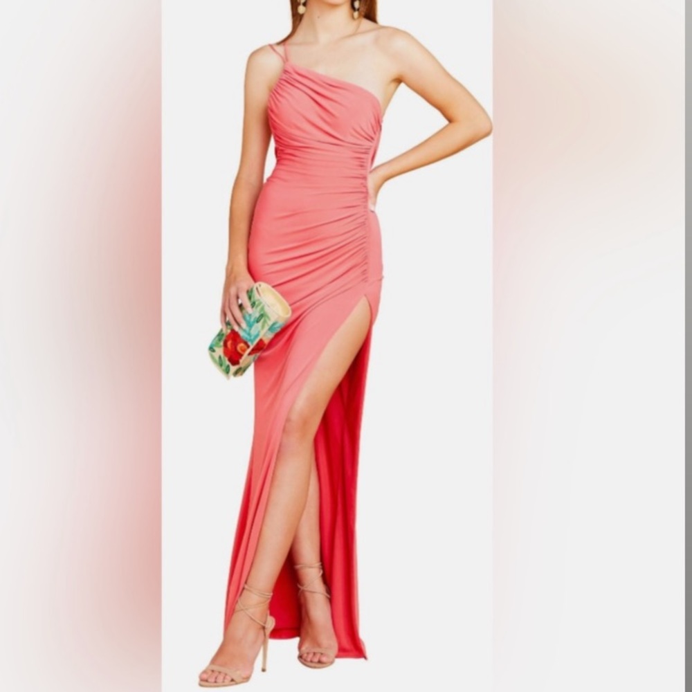 Katie May Los Angeles Coral formal gown